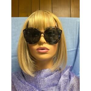 Bebe Women’s Oversized Cat-Eye Sunglasses – Olive Tortoiseshell – (NWT)